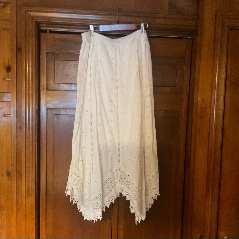 Chico's Asymmetrical White Skirt - Picture 3 of 6